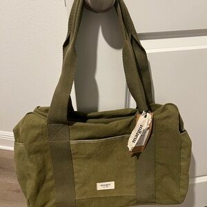 Margot Olive Green Canvas Bag